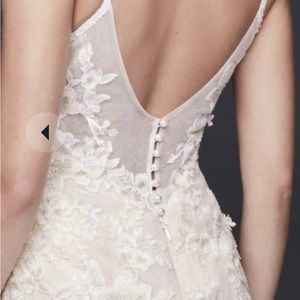 Size 18 beaded floral wedding dress